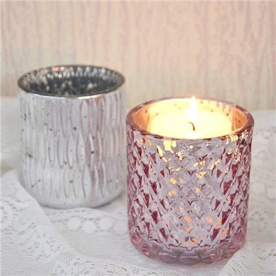 Galvanizirani zavjetni stakleni svijećnjak