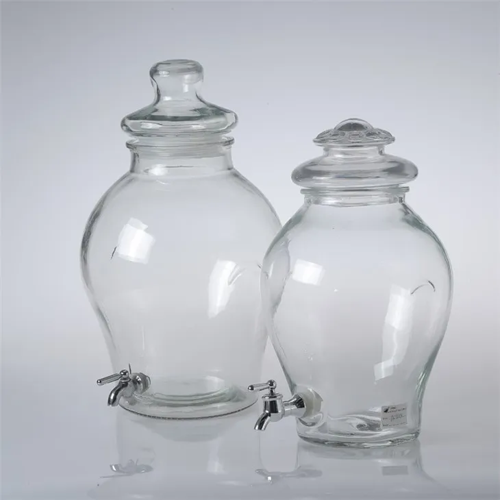 Beverage Dispenser Glass Easy Use Spigot Great