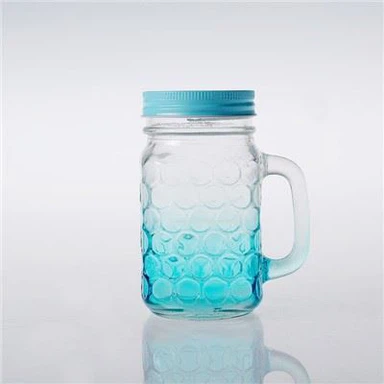 Mason Jar s ručkom i poklopcem