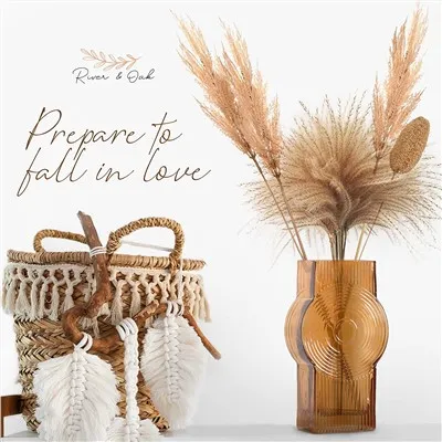 Vaza od jantarnog stakla za moderan dekor