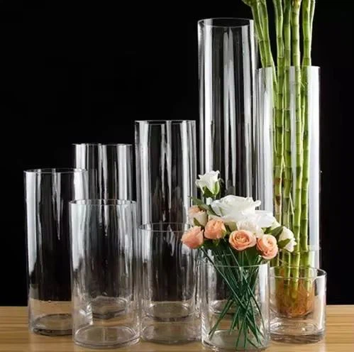 Set Glass Cylinder Vases