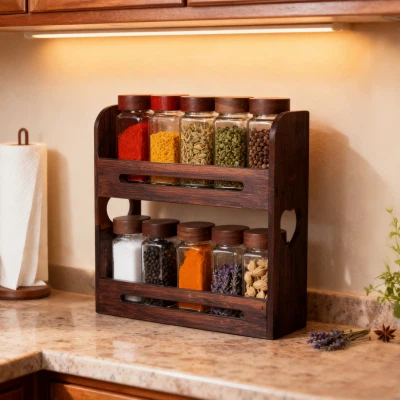 Set staklenih posuda za začine od 10 dijelova