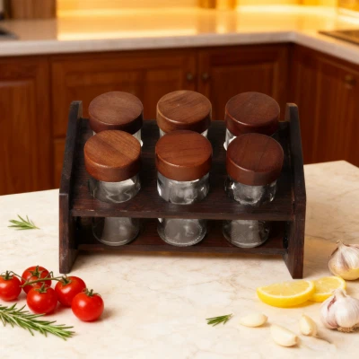 Stakleni set od 6 staklenki