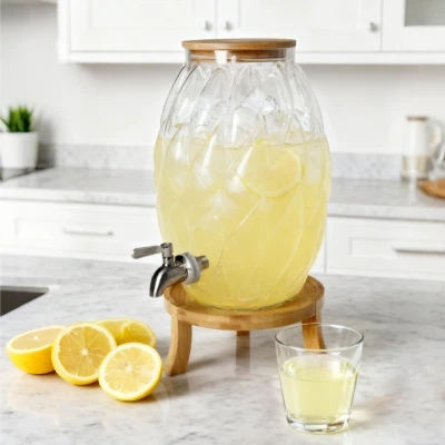 Ovalni stakleni dozator-velikog kapaciteta