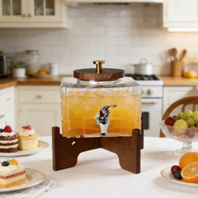 Pravokutni stakleni dozator za piće