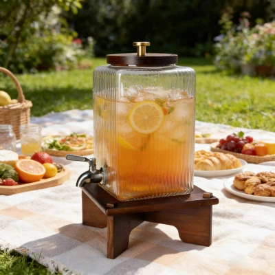 Stakleni dozator s okomitim-utorima