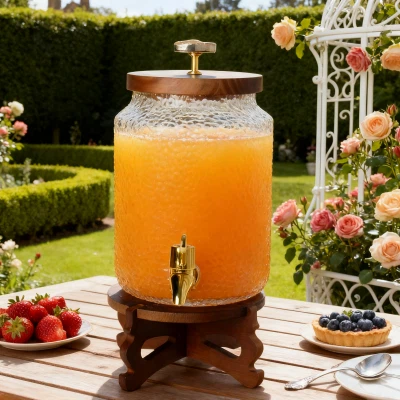 Ravni-bokal od kovanog stakla